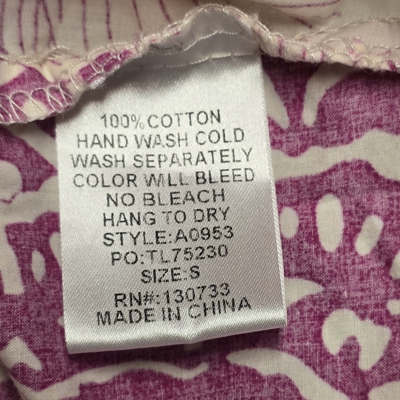 Umgee Vibrant Pink and Cream Patterned Mini Dress - Picture 6 of 8